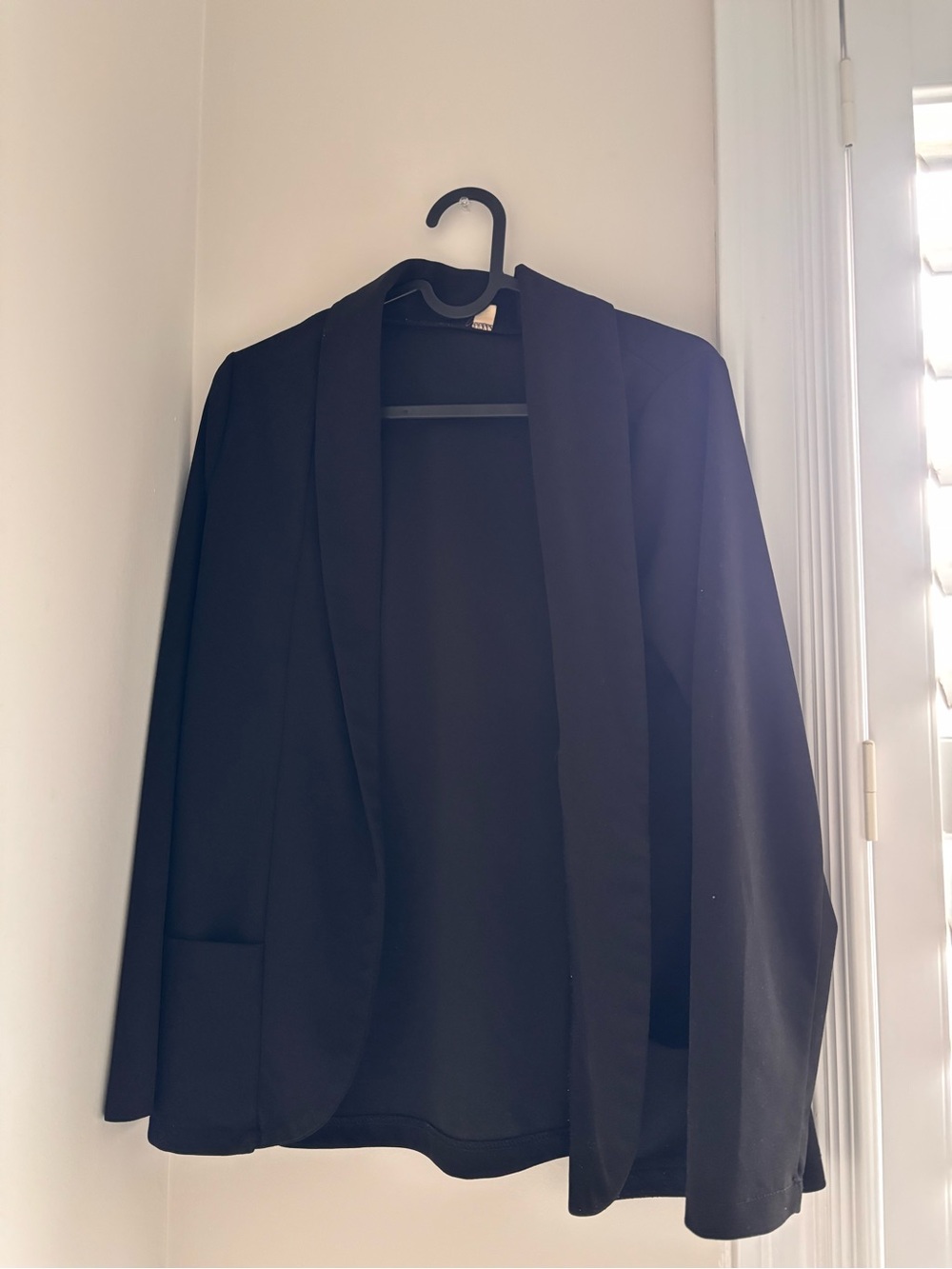 Open-Front Shawl Collar Blazer
